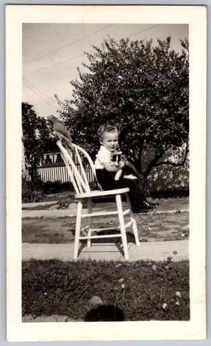 Vintage snapshot giovane - b&w,