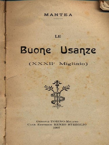 Buone usanze libri - buone,