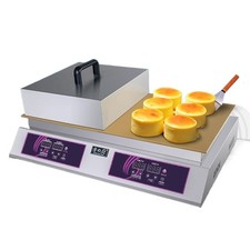 Macchina per soufflé, macchina per frittelle gong in rame, strumento per griglia a doppia testa