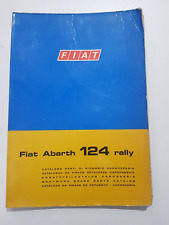 FIAT ABARTH 124 RALLY CATALOGO PARTI DI RICAMBIO CARROZZERIA 1 ED 1973 ORIGINALE
