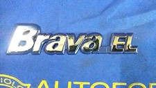 SCRITTA "BRAVA EL" LOGO EMBLEMA STEMMA FIAT BRAVA BADGE SIGLA FREGIO PLASTICA