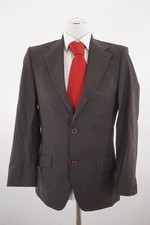 Lanificio Tessile Dòro Giacca 44 Braun Monopetto 2-Knopf Lana Vergine D224