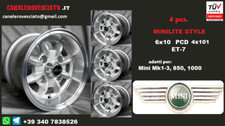 Cerchi lega minilite 6j 10 pollici Austin Morris Mini Innocenti Mk1 2 3 wheels