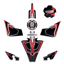 Kit Adesivi Gel 3d moto Grafiche compatibili Kawasaki Ninja 1000 SX 2024 Rosso