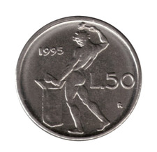 50 LIRE 1995 VULCANO 3° TIPO