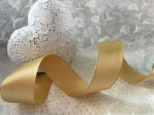 Matrimonio di Natale ORO LISCIO - Nastro bordato filo di lusso 38 mm **Ultimo stock**