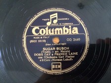 7 - DORIS DAY / FRANKIE LAINE disco 78 giri SUGAR BUSCH edizione ITALIANA   12/6