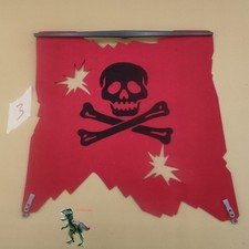 Playmobil vela maggiore nave pirata + alberi union-color rosso con teschio