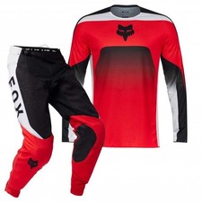 Offerta kit maglia e pantaloni FOX - DIVISORE 360 ADULTO (Rosso fluo/nero/bianco)