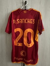 MAGLIA AS ROMA 2023-2024 ADIDAS, RENATO SANCHES, MATCH WORN - MATCH DAY.