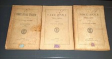 IMPALLOMENI IL CODICE PENALE ILLUSTRATO COMPLETO 3 VOLUMI ED. CIVELLI 1890 1904