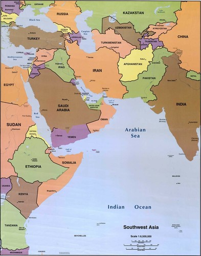 1996 cia sud - sud-ovest, asia