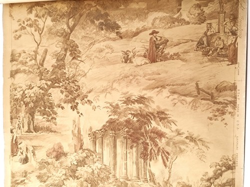 Rara antica carta parati - da,