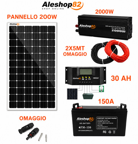Kit fotovoltaico pwm - kit,