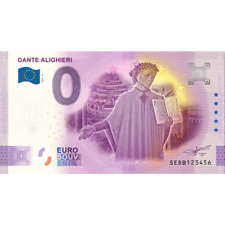 0€ ZERO EURO SOUVENIR BANCONOTA ITALIA - DANTE ALIGHIERI