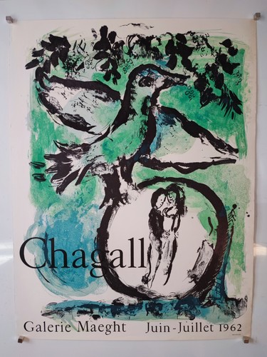 Chagall affiche exposition - chagall,