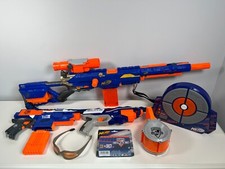 Pacchetto fucile Nerf N-Strike Longstrike CS-6 con accessori + 30 freccette nuove - ottime condizioni
