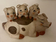 Statuina ceramica vintage per