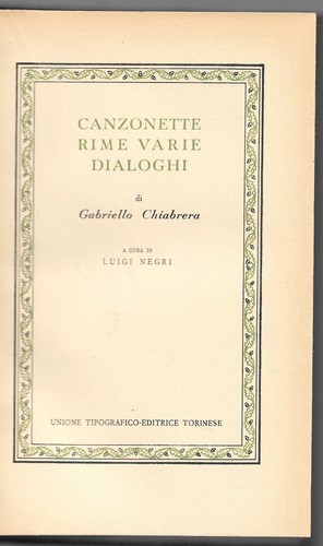 Canzonette rime varie - , dialoghi