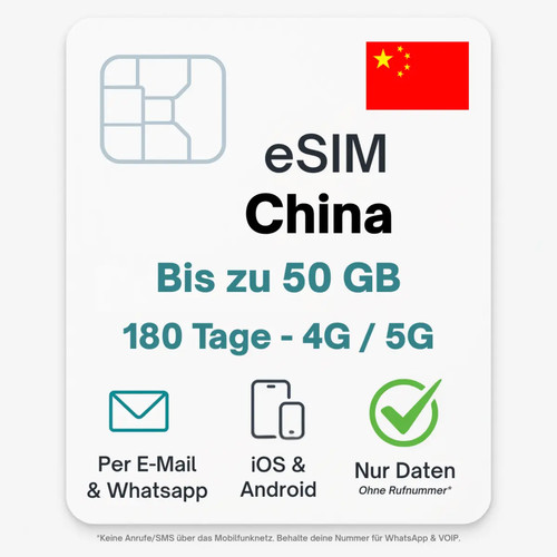 Cina esim tariffa - tariffa, dati