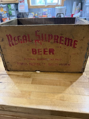 Cassa legno birra vintage - birra,