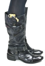 17 stivali stivali in pelle