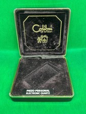 COLIBRI' OF LONDON PIEZO PERSONAL CUSTODIA ACCENDINO VINTAGE SCATOLA ASTUCCIO
