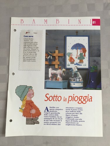 Schema punto croce bambini - schema,