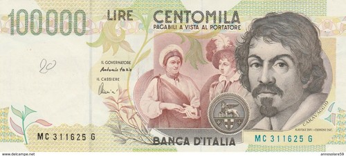 Banconota centomila lire - banconota,