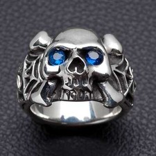 Anello teschio con ossa