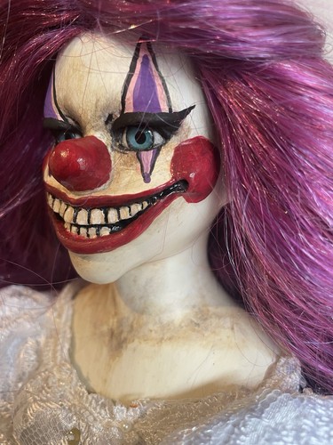 Ooak clown creepy horror - ooak,