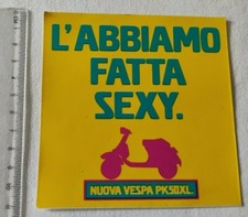 NUOVA VESPA PK50XL PIAGGIO ADESIVO AUTOCOLLANT STICKER ANNI 80 VINTAGE ORIGINAL