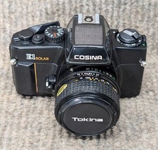 Cosina E1 Solar reflex macchina fotografica analogica 35mm con ottica tokina