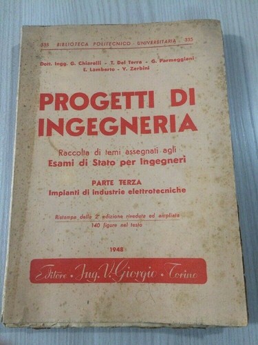 Libro progetti ingegneria - libro, di
