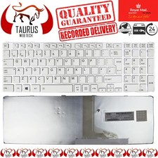 NUOVO TOSHIBA SATELLITE PRO C850 C855 C850D C870 L850 L855 TASTIERA UK TELAIO BIANCO