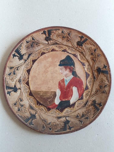 Ceramica sarda antico piatto - ceramica,