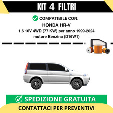 Kit 4 Filtri Tagliando per