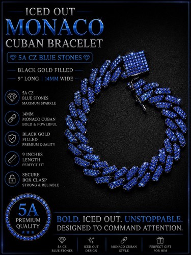 Bracciale cubano monaco - bracciale,