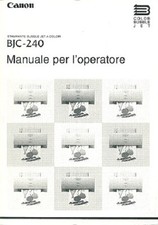 Manuale stampante Canon BJC-240