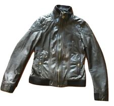 Giacca da donna Guess 1981 Giubbino in Pelle Casual Giubbotto Full zip Taglia S