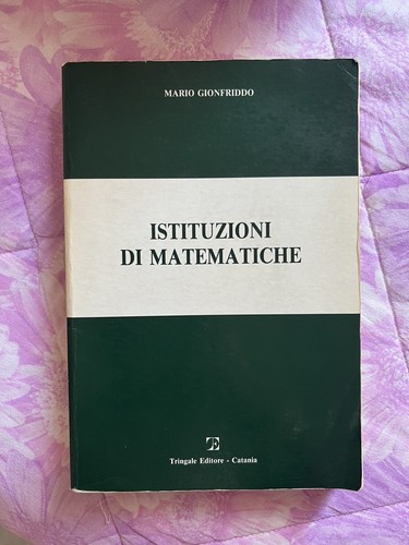 Istituzioni matematiche mario - istituzioni,