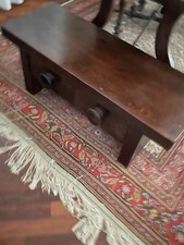 Tavolino legno massello 106×40 cm – con cassetti