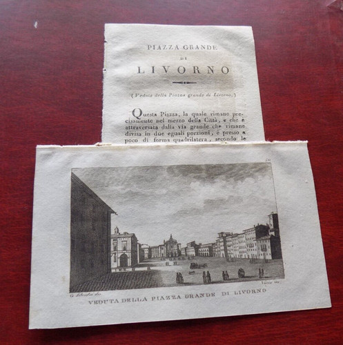 Livorno veduta della piazza - della,