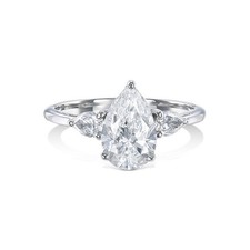 Anello Fidanzamento Pera Oro