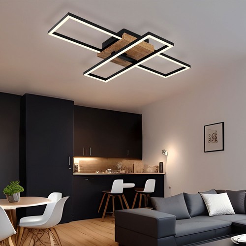 Plafoniera lampada wood led - lampada,
