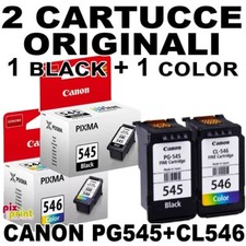 CANON PG-545 CL-546 CARTUCCE ORIGINALI 1 Nero + 1 Colore TS3450 TR4650 MG2555S