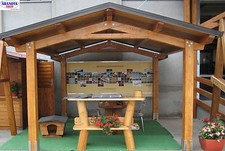 Gazebo Luve in legno lamellare in kit di montaggio