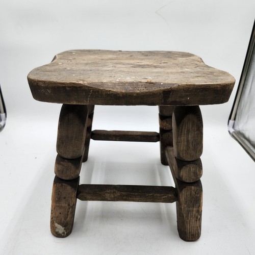 Antico sgabello mungitura - antico, da