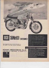 advertising Pubblicità-MOTO DUCATI 350 MARK 3 1968-MOTOITALIANE MOTOSPORT  EPOCA