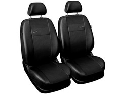 Coprisedili Auto Anteriori 1+1 Fodere in Similpelle Nero per Alfa Romeo 147